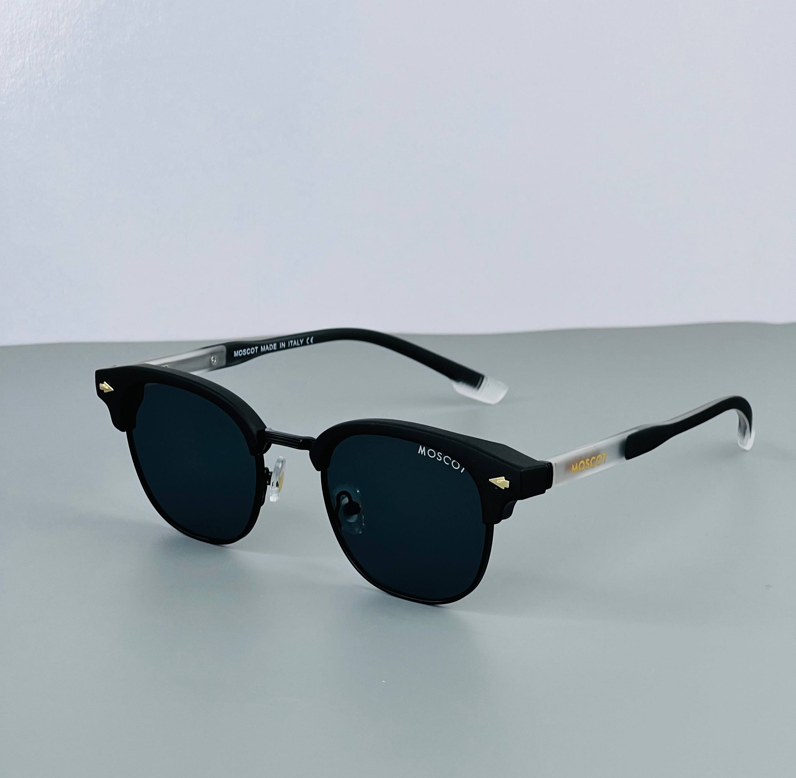 Moscot Clubmaster Semi Metal-Carbon Combinational Sunglass